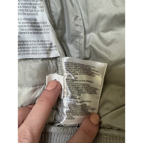 Michael Kors Women’s Packable Down Bomber Gray Jacket Small - Picture 9 of 11